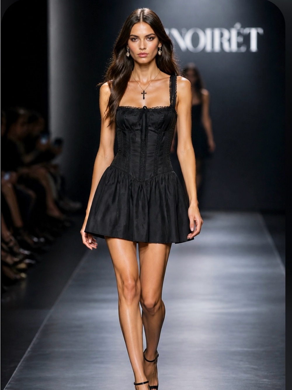 Windsor Black Corset Mini Dress